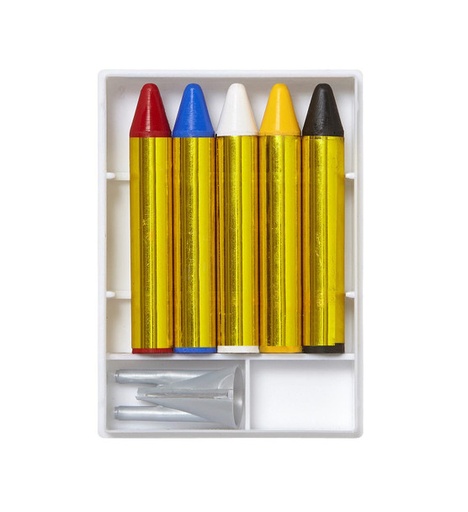 [WID02402] Set de 5 Crayons à Maquillage avec Taille Crayon