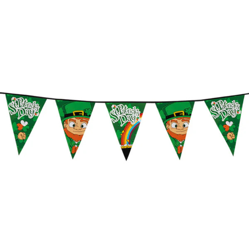 [BOL44900] ﻿Guirlande à fanions 8 mètres - St Patrick﻿