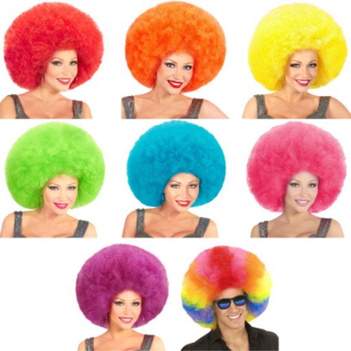 Perruque Afro Extra volume Rouge