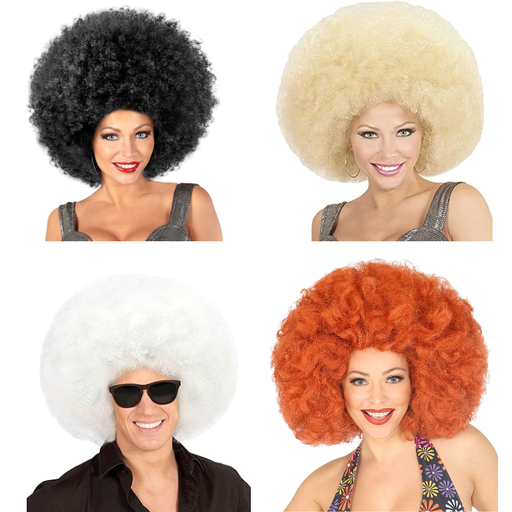 Perruque Afro Blanche