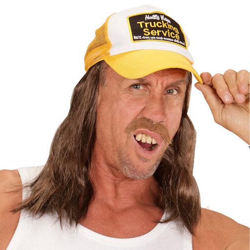 [WID05934] "CASQUETTE DE ROUTIER AVEC CHEVEUX"