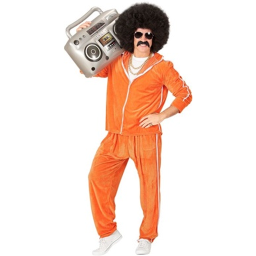 Déguisement adulte Jogging orange 80's 