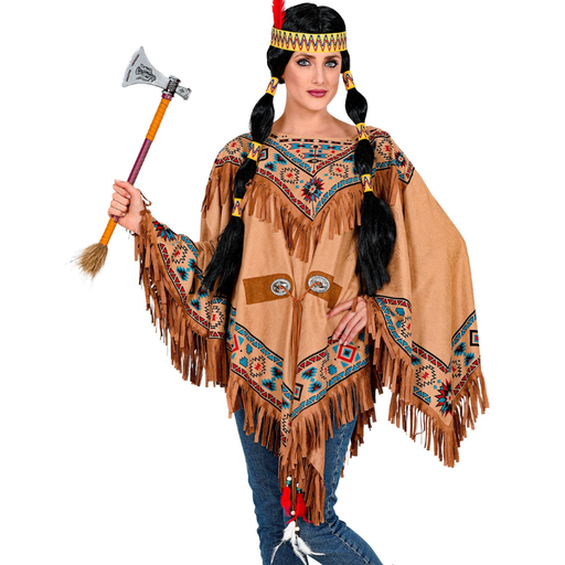 [WID10368] Poncho Indien Taille Unique