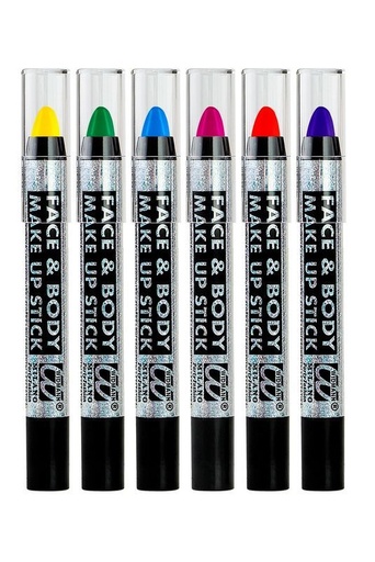 [WID1953C] Crayons à maquillage - 6 couleurs assorties