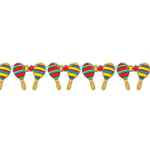 [WID2163M] Guirlande de maracas de 3m 