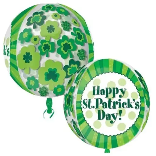 [AMS2999401] Ballon Sphère "Happy St Patrick's Day" 43 cm