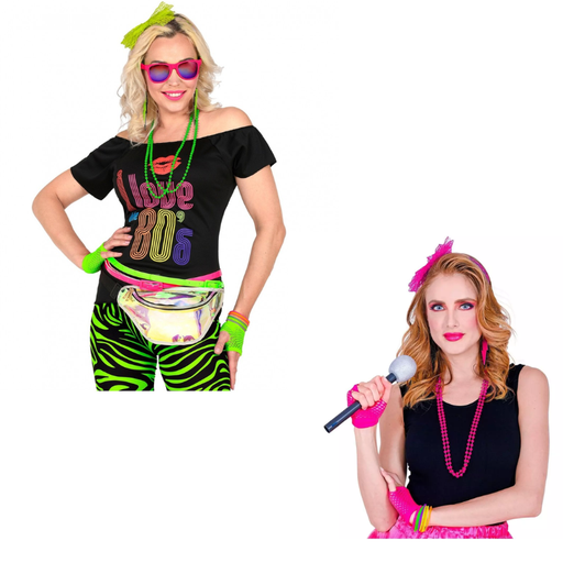 Set d'accessoires 80's fluo