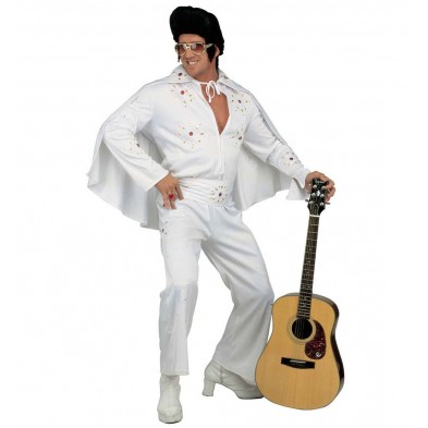 Déguisement Roi du Rock'n'Roll Blanc pour homme