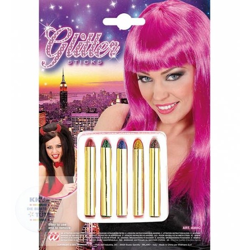 [WID4080G] Kit de 5 crayons à maquillage métallisés