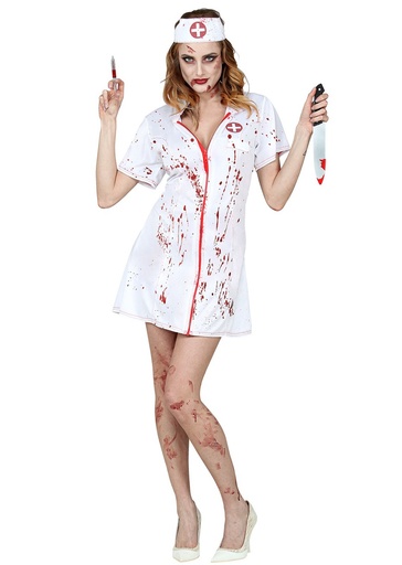 Déguisement femme infirmière zombie