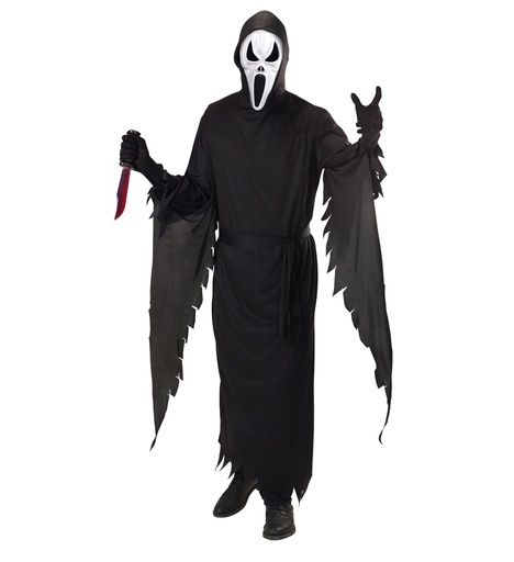 Screaming Ghost (Tunique avec Capuche, Ceinture et Masque) Taille S