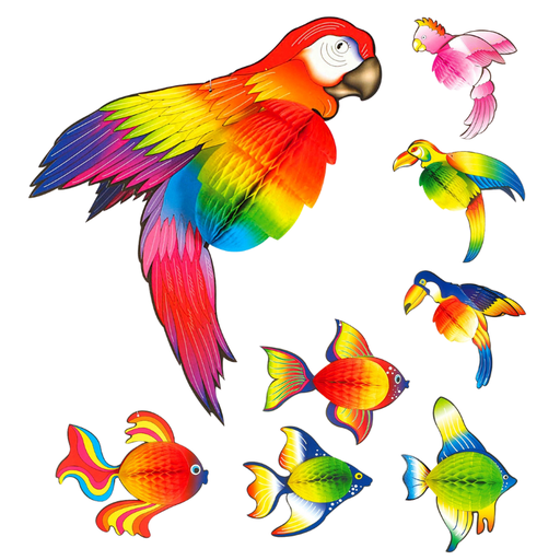 [WID5060L] Lampion Animaux - 6 styles assortis