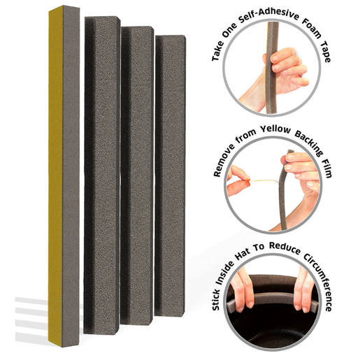 [WID51954] Lot de 4 bandes de Mousse auto-adhésives pour adapter chapeaux