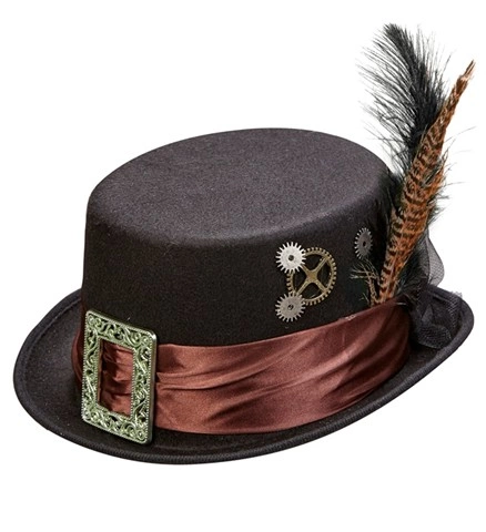 Steampunk Felt Top Hat