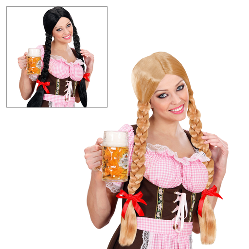 Perruque Gretel brune