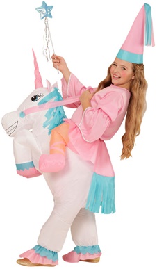 [WID75502] Déguisement de Licorne gonflable pour fille - TU