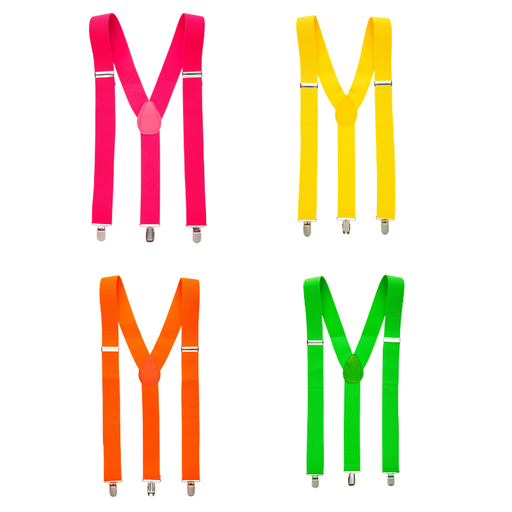 Bretelles fluo / néon (brillent dans le noir)