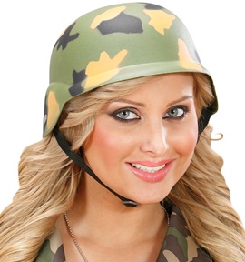 [WID8581M] Casque militaire camouflage en plastique
