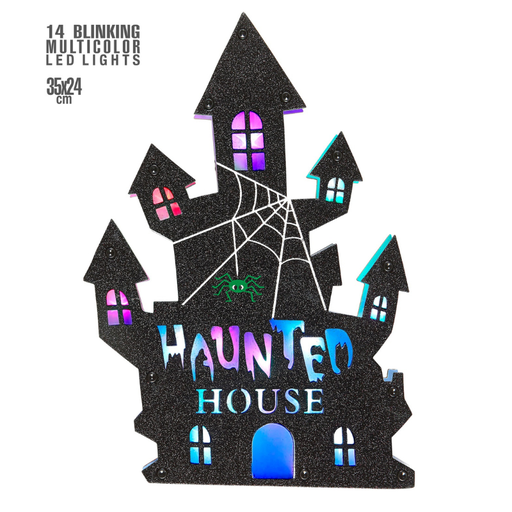 [WID86859] Décoration murale maison hantée LED