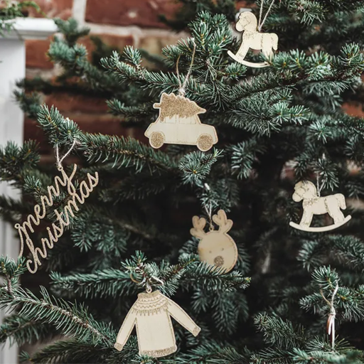 [PARZDD5-100] Décorations de Noel en bois