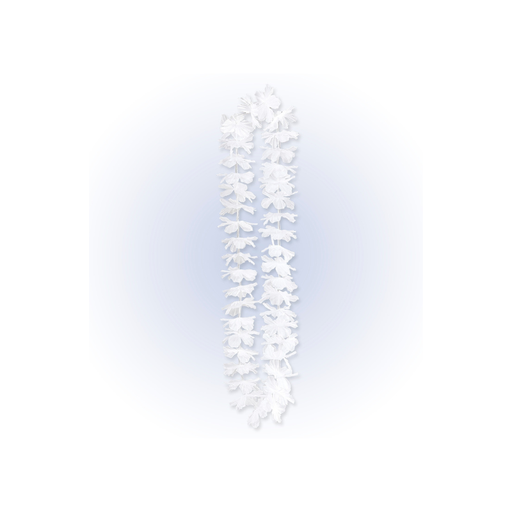 [WID91190] Collier Hawaiien en tissu Blanc