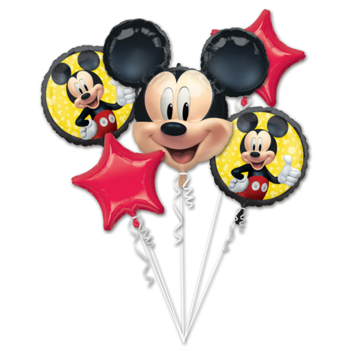 [AMS4070101] Bouquet de 5 ballons Mickey Mouse©