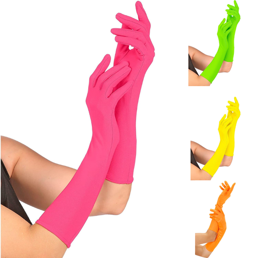Gants longs fluo