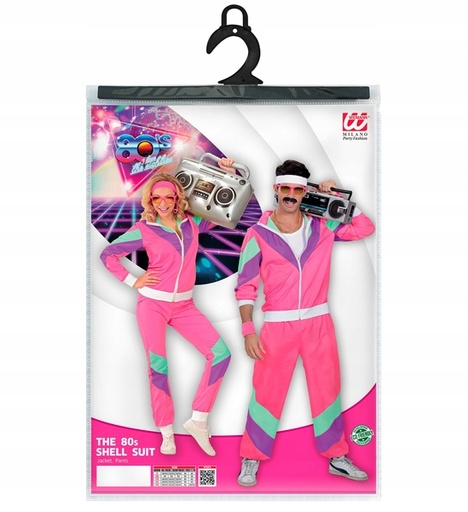 Déguisement adulte Jogging rose 80's
