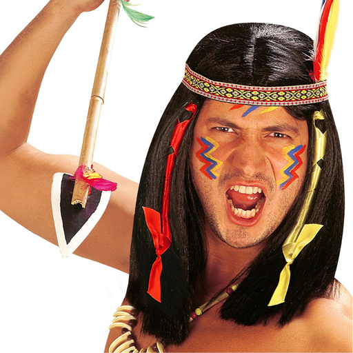 [WIDB6141] Perruque d'Amérindien (Comanche)