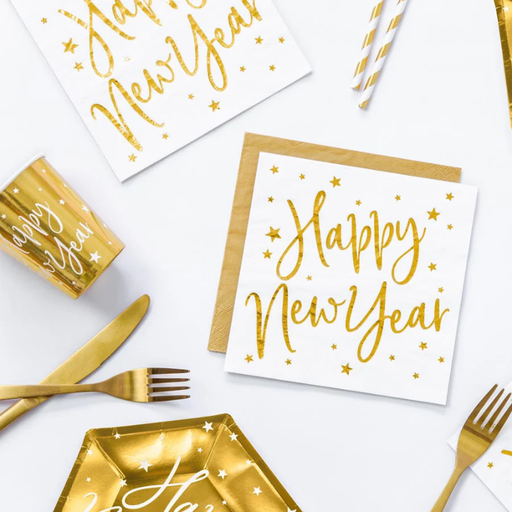 [PARSP33-81-008-019ME] 20 Serviettes Happy New Year