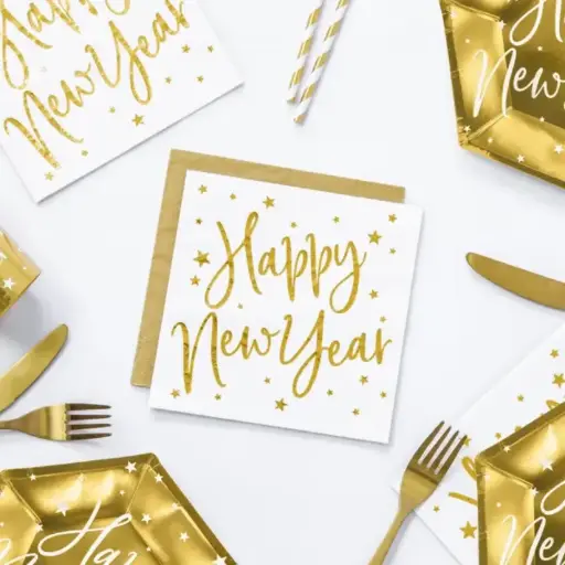 [PARSP33-81-008-019ME] Serviettes Happy New Year