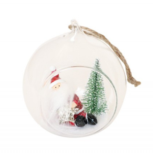 [CHA11378] Boule en verre père noël
