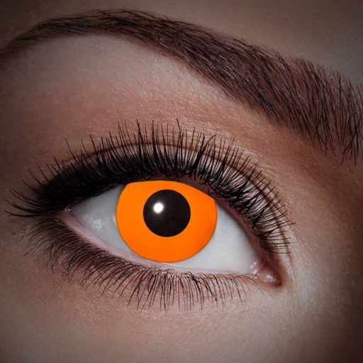 [ZOE84027541300] Lentilles fantaisies UV Orange - 12 mois