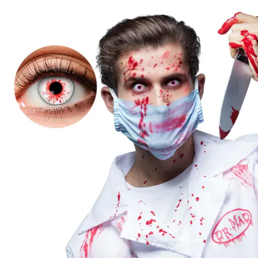 [ZOE84095241.W01.OOO.] Lentilles de couleur "Bloodshot"- 1 semaine 