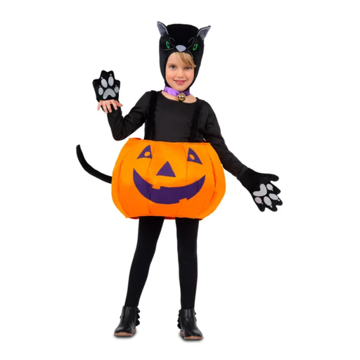 [MOM206293] Déguisement de chat citrouille pour fille - TU