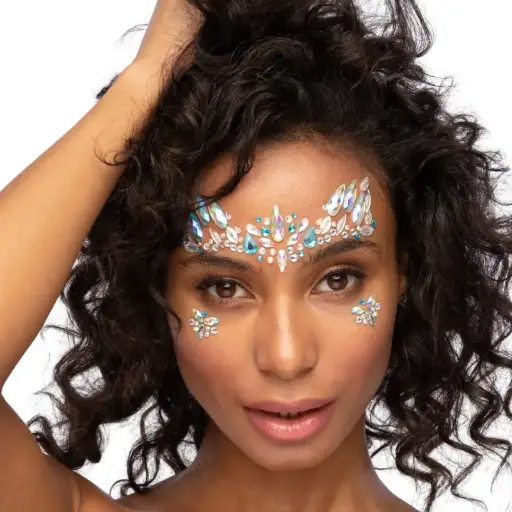 [SMIG47516] Bijoux de visage autocollant "Snow Angel"