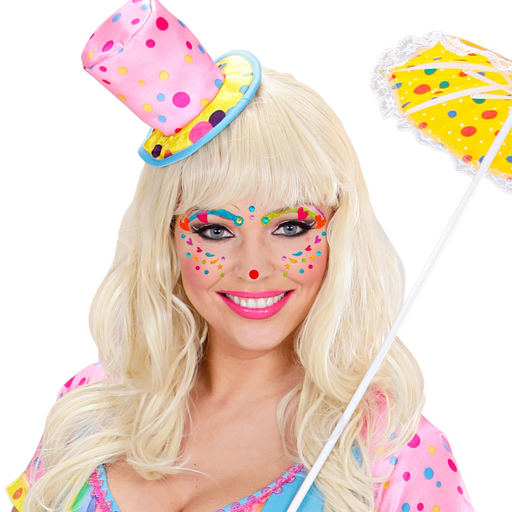 [WID51968] Maquillage autocollants pour visage - Clown