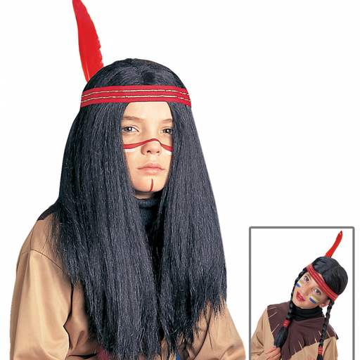 [WID00828] Perruque d'indien / indienne pour enfant