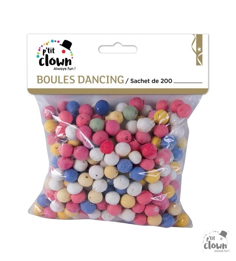 [PCL71502]  200 boules à sarbacanes multicolores