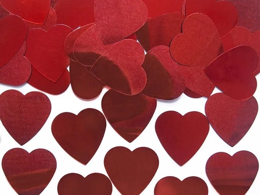 [PARKONS33] Confettis Coeurs Rouges 25 mm - 10g