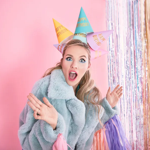 [PARCPP22] Chapeaux "Happy Birthday" multicolores