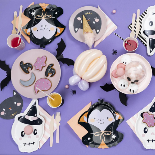 [PARTPP83] Assiettes Dracula, 23x25 cm, mélange (1 pqt. / 6 pc.)