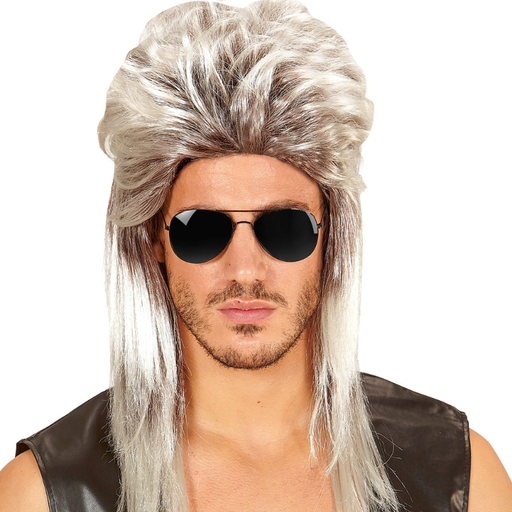 [WID04652] Perruque blonde mulet années 80