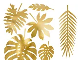 Feuilles tropicales en carton lot de 21