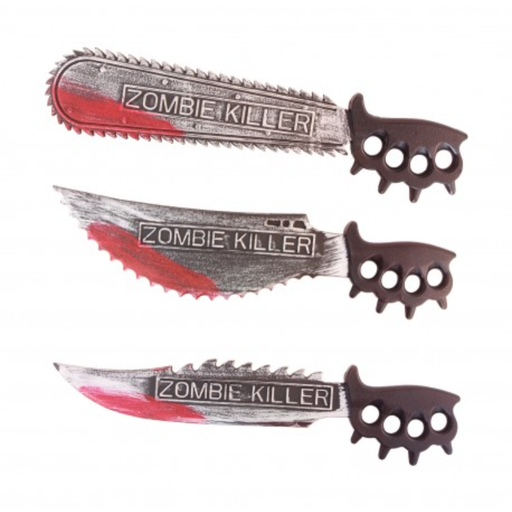 [CHA10563] Scie à main zombie killer ensanglantée