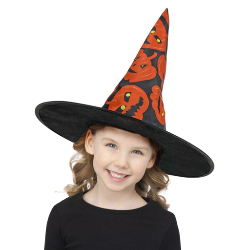 [SMI52778] Chapeau de sorcière avec citrouilles pour enfant