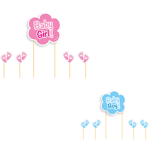 Cake Topper "Baby Boy", paquet de 5