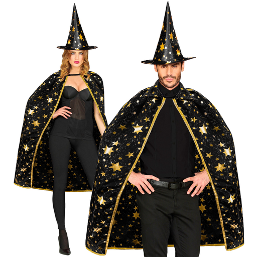 [WID15938] "MAGICIEN" (cape, chapeau) - 85 cm