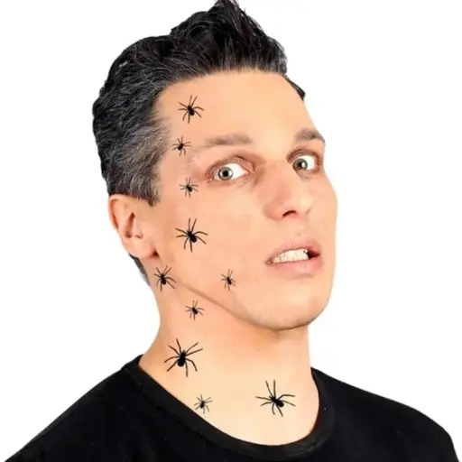 [WID40887] Planche de tatouages araignées