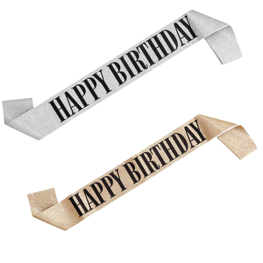 Echarpe de Miss "Happy Birthday"